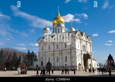 Die Erzengel-Michael-Kathedrale, Kreml, Moskau, Russland Stockfoto