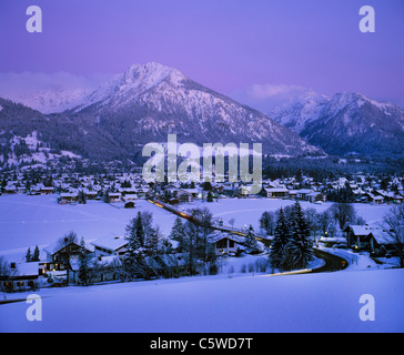 Deutschland, Bayern, Swabia, Allgäu, Oberstdorf, Blick auf Schnee Berg bedeckt Stockfoto