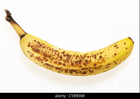 Reife Banane, erhöhten Blick Stockfoto