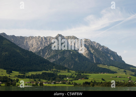 Österreich, Tirol, Walchsee, Zahmer Kaiser, Bergwelt Stockfoto