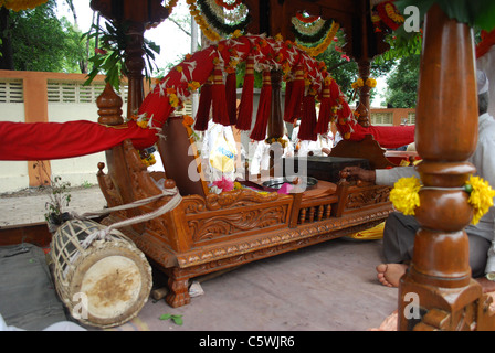 Varkari, d. h. einen Pilger Stockfoto