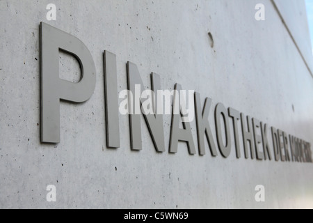 Die Pinakothek der Moderne in München, Bayern, Deutschland. Stockfoto