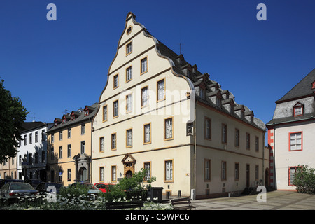 Buerresheimer Hof Mit Abteilungen der Stadtbibliothek in der Altstadt von Koblenz, Rheinland-Pfalz Stockfoto