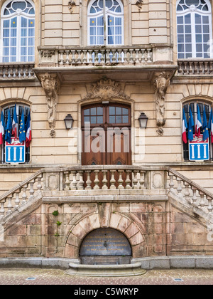 Hotel Eingang Coutances Normandie Frankreich Stockfoto