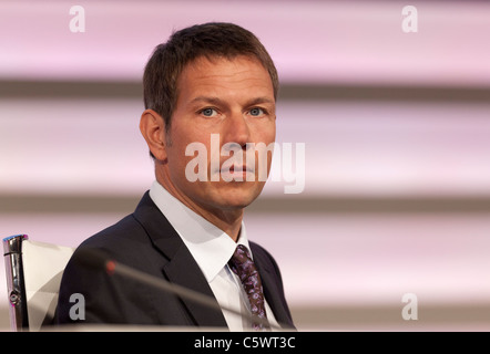 René Obermann, Vorstandsvorsitzender Deutsche Telekom. Stockfoto