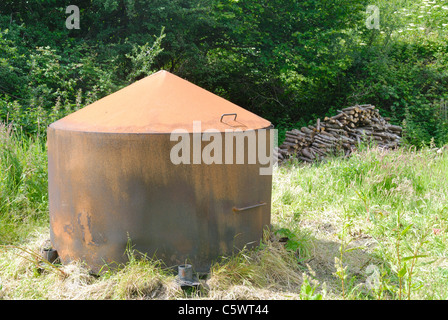 Kohle Ofen in Coedydd Aber National Nature Reserve, Nordwales Stockfoto