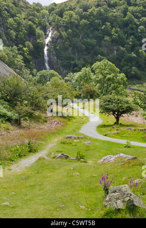 Aber Falls, Coedydd Aber National Nature Reserve, Nordwales Stockfoto