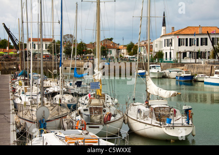 Ars En Re Harbor, Ile de Ré, Charentes Maritime Abteilung, Frankreich Stockfoto