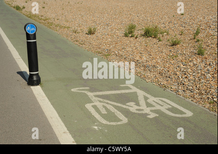 Foto von einem Radweg Stockfoto