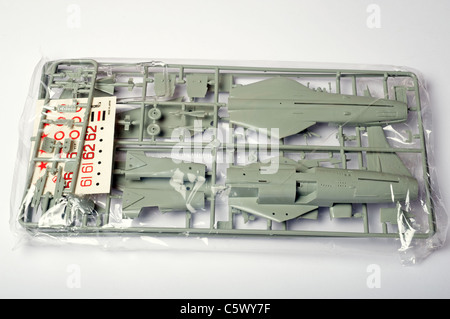 Hasegawa Mig-23 s Maßstab 1/72 Plastik Flugzeug Modellbausatz Stockfoto