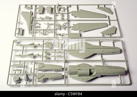 Hasegawa Mig-23 s Maßstab 1/72 Plastik Flugzeug Modellbausatz Stockfoto