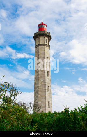 Leuchtturm der Wale (Phare des Baleines), Saint-Clément-des-Baleines, Ile de Re, Frankreich Stockfoto