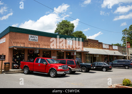 Lynchburg Stadtplatz Geschäfte und Kaufhäuser Tennessee, usa Stockfoto