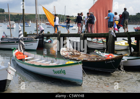 Maritimen Events: "Doris: de Cale de Cale". Cale "La Richardais" (Ille et Vilaine, Bretagne, Frankreich). Stockfoto