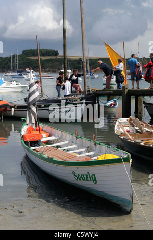 Maritimen Events: "Doris: de Cale de Cale". Cale "La Richardais" (Ille et Vilaine, Bretagne, Frankreich). Stockfoto