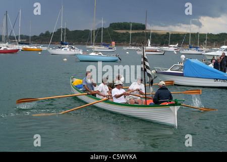 Maritimen Events: "Doris: de Cale de Cale". Cale "La Richardais" (Ille et Vilaine, Bretagne, Frankreich). Stockfoto