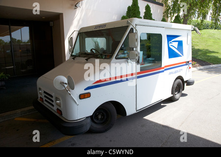 amerikanische usps united States Postal Service Lieferung und Sammlung van Nashville Tennessee usa Stockfoto