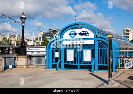 Festival Pier Themse, London Stockfoto