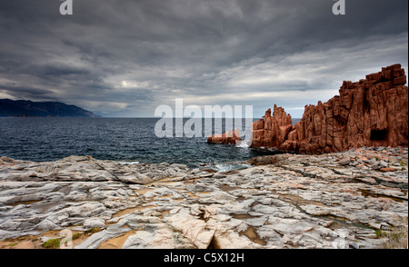 Roten Felsen von Arbatax (Sardinien, Italien) Stockfoto