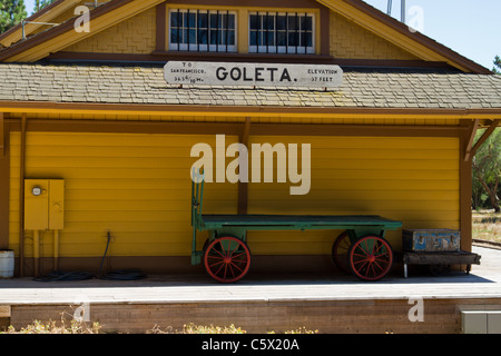 Goleta Train Depot in der Nähe von Santa Barbara, Kalifornien Stockfoto