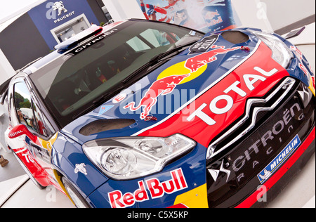 Der Citroen Red Bull DS3 WRC Rally Car für das Jahr 2011 auf dem Display auf dem Goodwood Festival of Speed 2011 Stockfoto