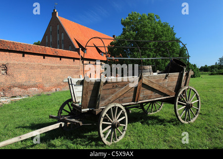 Warenkorb am Marienberg Marienburg des Deutschen Ritterordens, Malbork, Polen Stockfoto