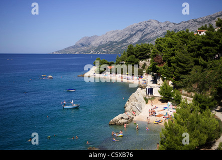 Kroatien, Makarska Riviera, Brela, Urlaub am Meer Stockfoto