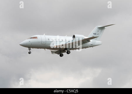 Canadair CL-600-2B16 Challenger 601-3R N86 von der United States Federal Aviation Administration (FAA) Ankunft in RAF Fairford Stockfoto