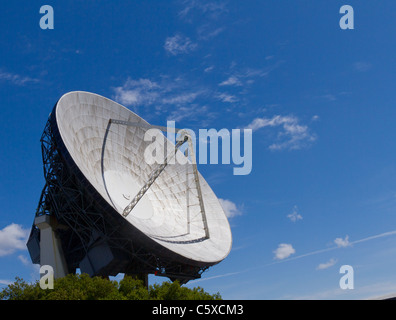 Arthur der ersten Parabolantenne am Goonhilly Erdefunkstelle in Cornwall Stockfoto