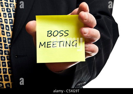 Boss treffen Stockfoto