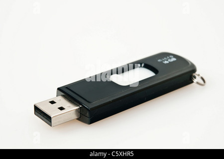 Isolierte Usb-Stick auf weißem Hintergrund Stockfoto