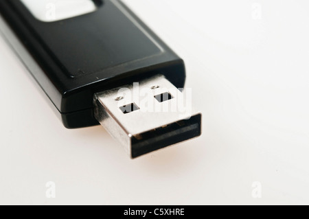 Isolierte Usb-Stick auf weißem Hintergrund Stockfoto