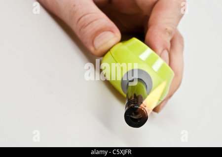 Kocher leichter isoliert auf weißem Hintergrund Stockfoto