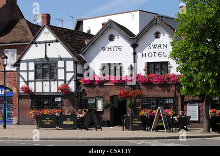 Weisser Schwan Hotel Wood Street Stratford-Upon-Avon Stockfoto