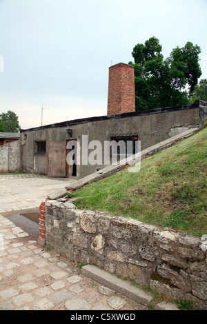 Auschwitz 1 Krematorium & Gaskammer Stockfoto