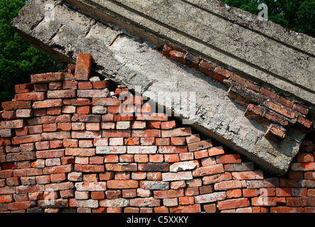 Auschwitz-Birkenau Krematorium & Gaskammer III Stockfoto