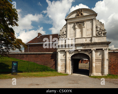 Tilbury Fort Haupteingang, Wassertor. Stockfoto