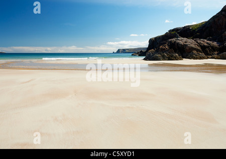 Traigh Allt Chailgeag, einem Strand in der Nähe von Durness, Sutherland, Highland, Schottland, Großbritannien. Stockfoto