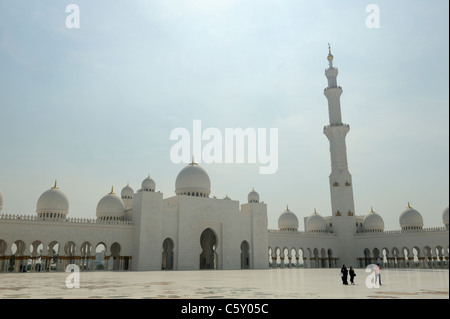 Abu Dhabis weißem Marmor-Moschee Stockfoto