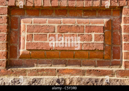 alte Mauer Ziegel Hintergrund und Struktur Stockfoto