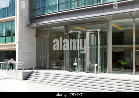 Belgrave House einmal Google London Office und Eingang Victoria London England Großbritannien Stockfoto