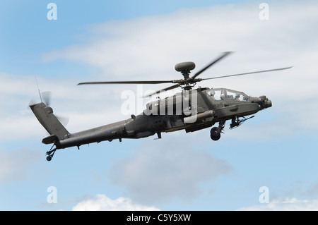 Augusta Westland Apache (Boeing) AH1 Kampfhubschrauber, die ZJ232 von der British Army Air Corps am 2011 Air Tattoo zeigt Stockfoto