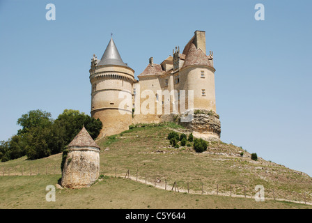 Château de Bannes in der Nähe von Bergerac, Frankreich Stockfoto