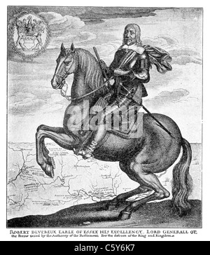 Robert Devreux, Earl of Essex; Schwarz und weiß-Abbildung; Stockfoto