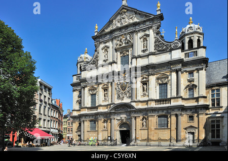 Die barocke St. Carolus Borromeus Kirche in Stadt Antwerpen, Belgien Stockfoto