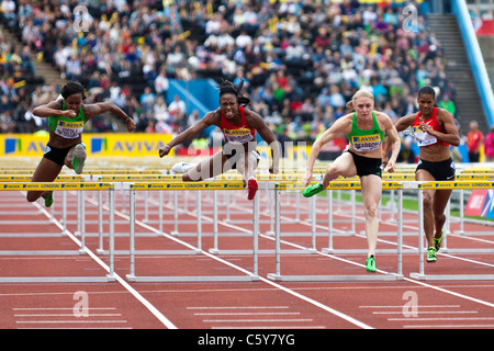 Sally PEARSON Sieger, Frauen 100m Hürden, Aviva London Grand Prix, Crystal Palace, London 2011 Stockfoto