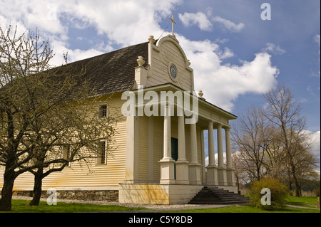 Alte Mission vom Heiligen Herzen, auch bekannt als die Cataldo Mission, ist das älteste Gebäude im Zustand von Idaho. Stockfoto