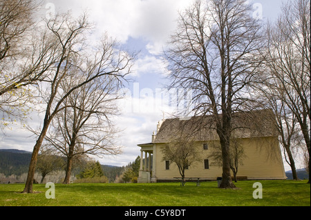 Alte Mission des Heiligen Herzens, auch bekannt als die Cataldo Mission, ist das älteste noch stehende Gebäude in dem Bundesstaat Idaho. Stockfoto