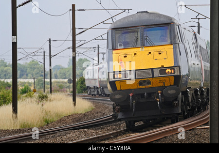 Der Intercity 225-high-Speed train auf der East Coast Main Line. Stockfoto