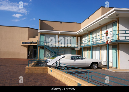 Lorraine Hotel Ort der Ermordung von Martin Luther king jetzt der nationalen zivilen Rechte Museum Memphis Tennessee usa Stockfoto